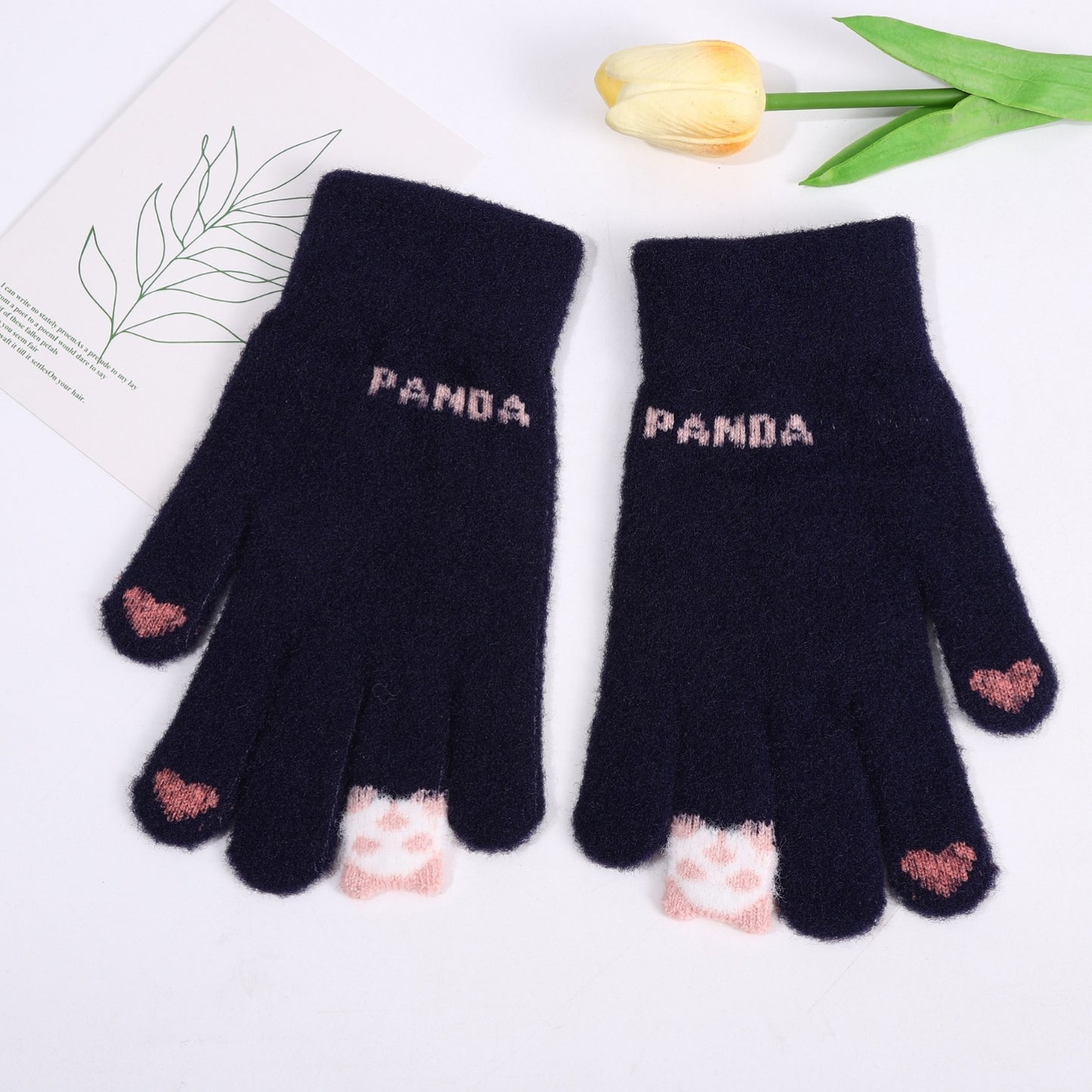 Women's Riding Cotton Fleece-lined Thickened Cycling Touch Gloves