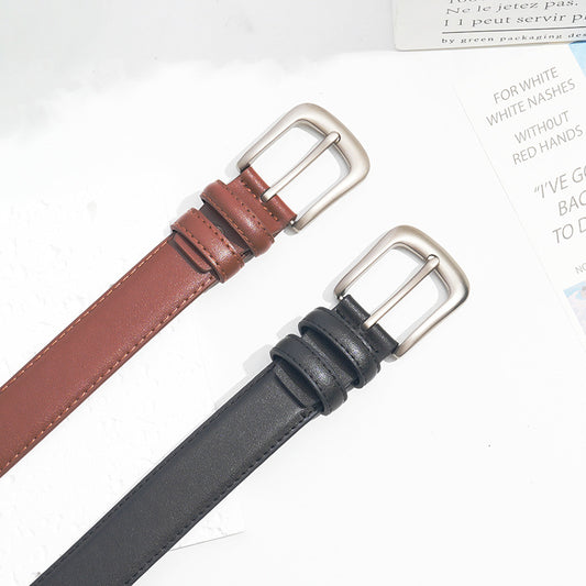 Women's Genuine Leather Korean Style Fashion Jeans Belts