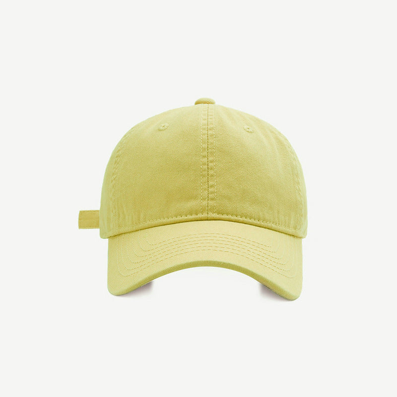 Solid Color Baseball Female Casual Soft Top Hats & Caps