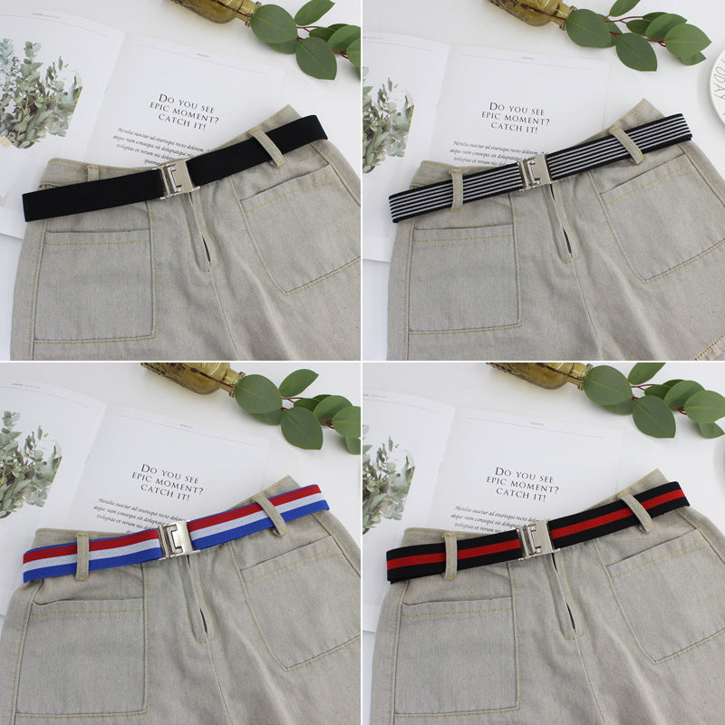 Jeans Formal Wear Casual Striped Lazy Belts