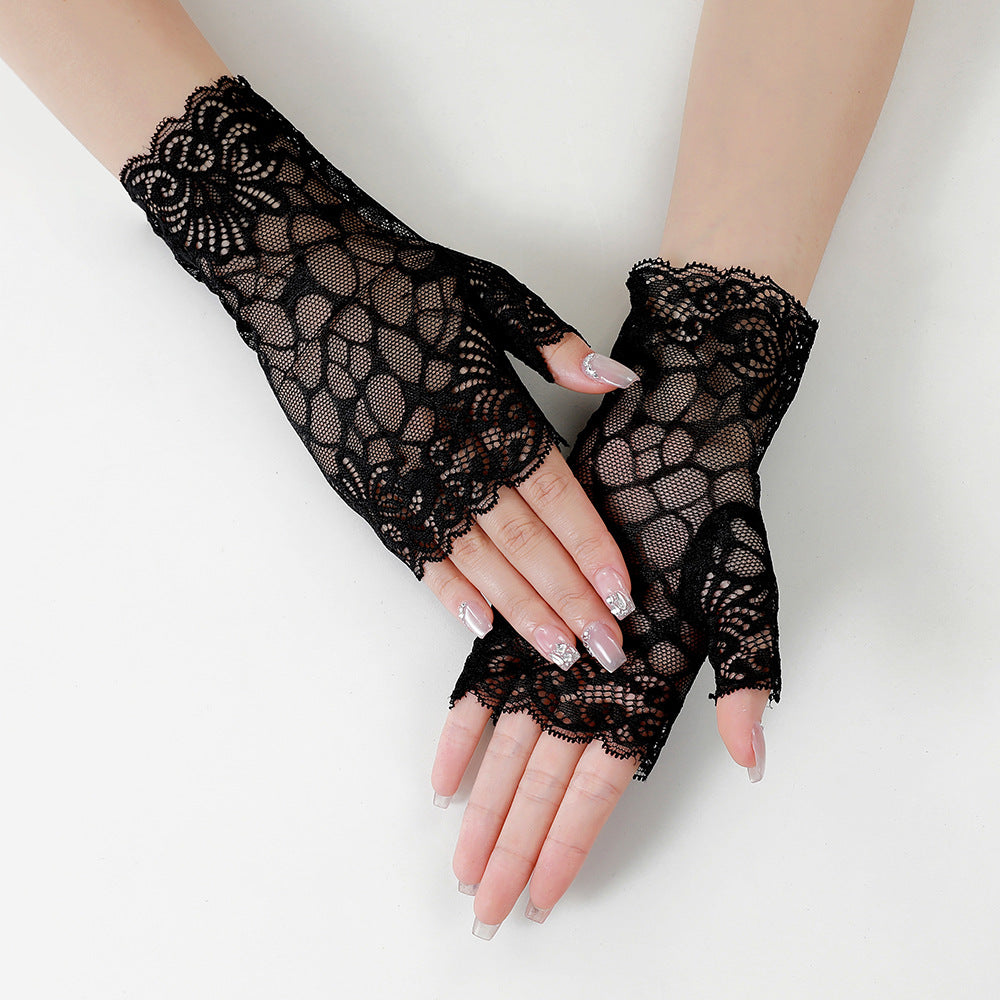 Driving Sun Protection Uv Covering Scar Tattoo Gloves