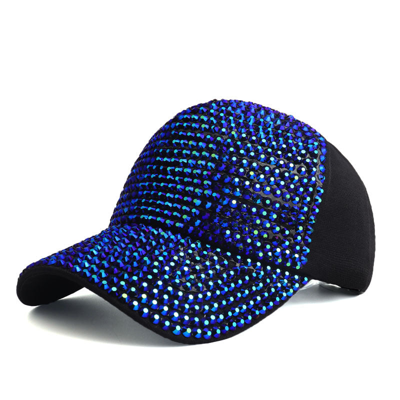 Women's Style Fashion Full Diamond Mesh Baseball Hats & Caps