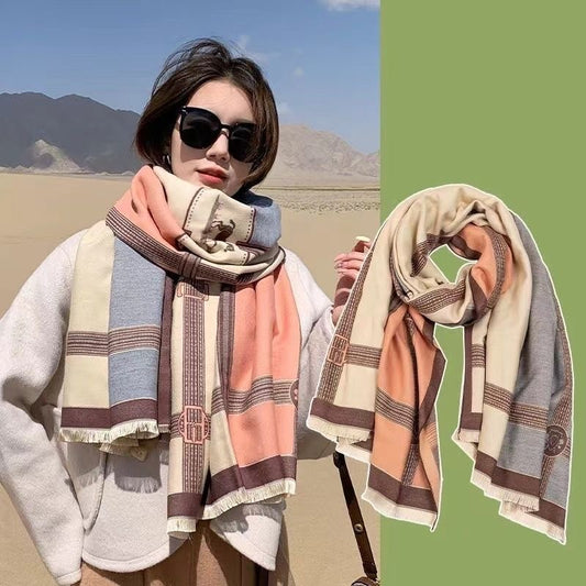 Women's Winter Korean Long Fashion Thick Shawl Scarfs