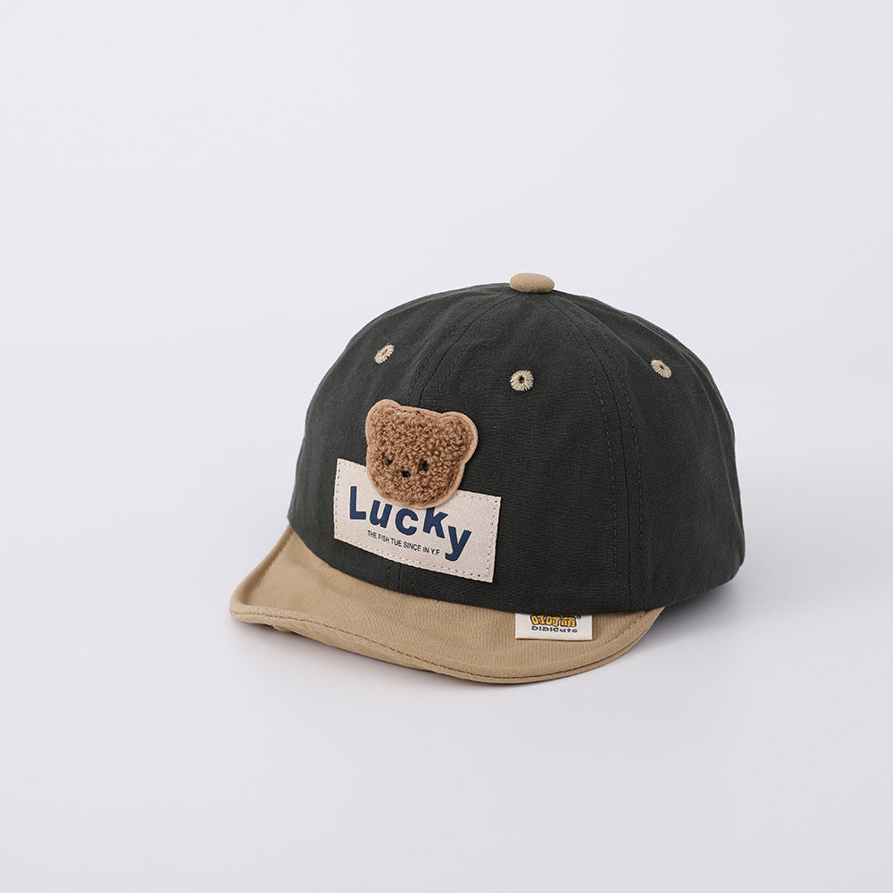 Hat Thin Peaked Korean Letter Boys Kids' Headwear