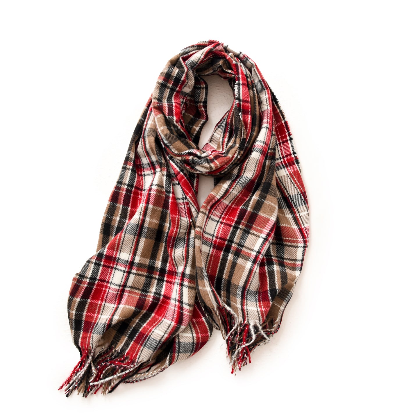 Women's Winter Plaid Artificial Cashmere Shawl Street Scarfs