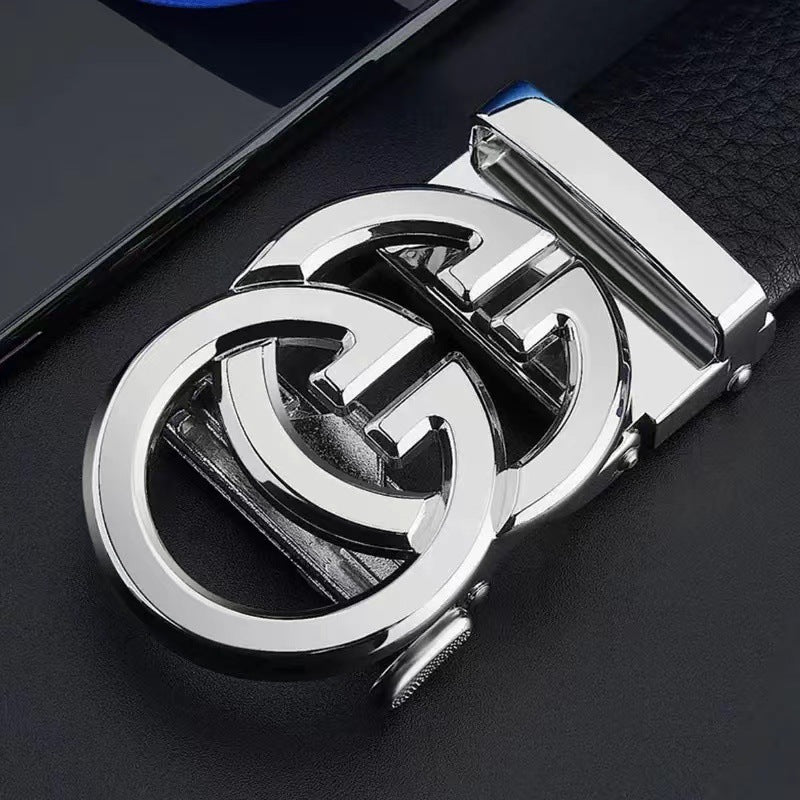 Men's Letter Alloy Buckle Automatic Waist Regular Belts