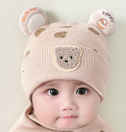 Hat Woolen Korean Style Toddler Knitted Kids' Headwear