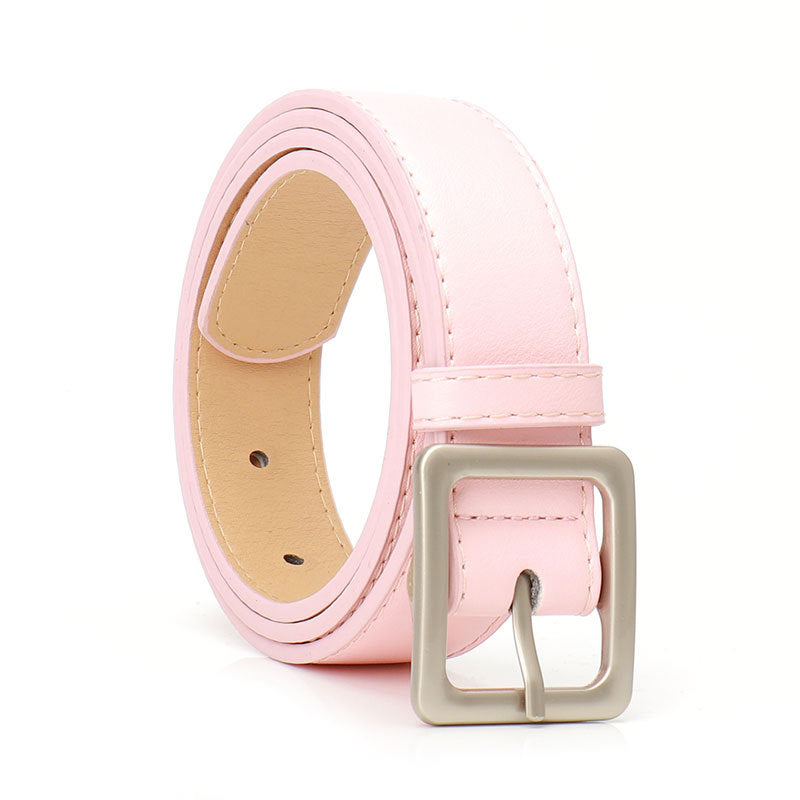 Women's Buckle Leather Korean Style Dress Decoration Belts