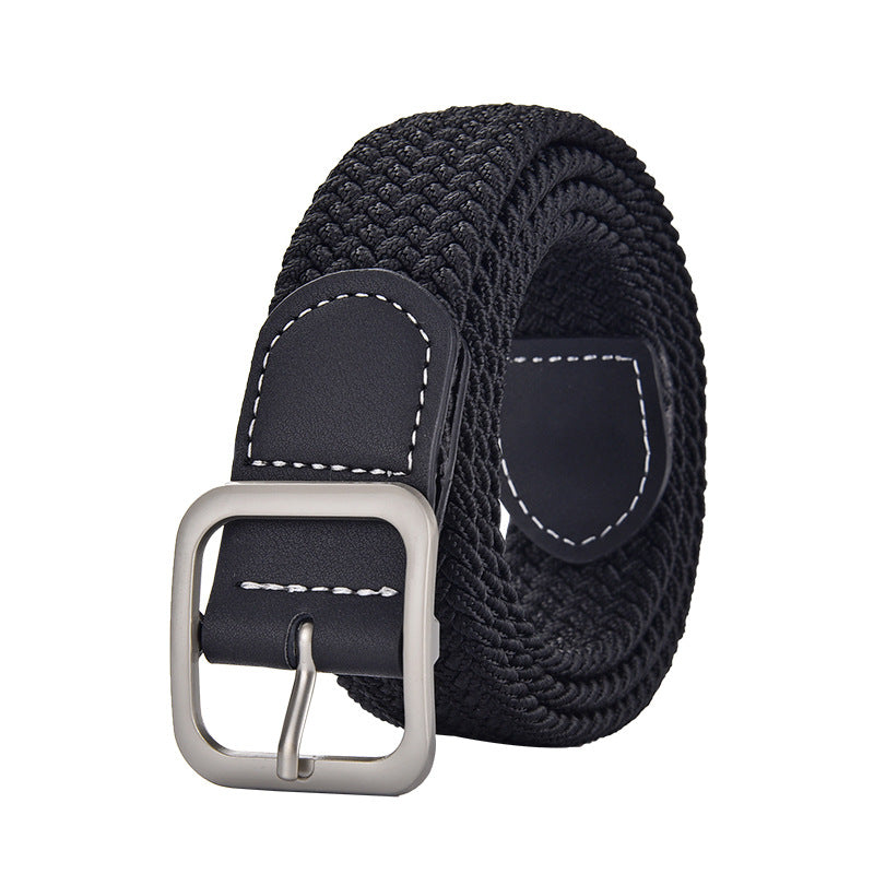 Women's & Men's Woven Decoration Summer Elastic Pant Trendy Belts