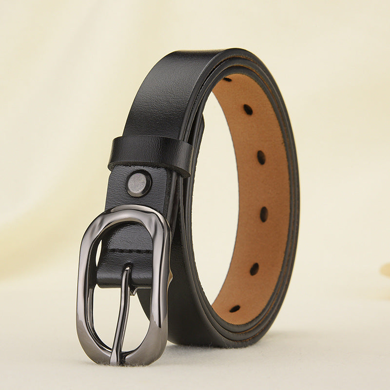 Women's Alloy Pin Buckle Leather Casual Fine Belts