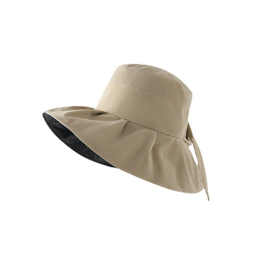 Women's Protection Hat Summer Vinyl Uv Bow Hats & Caps