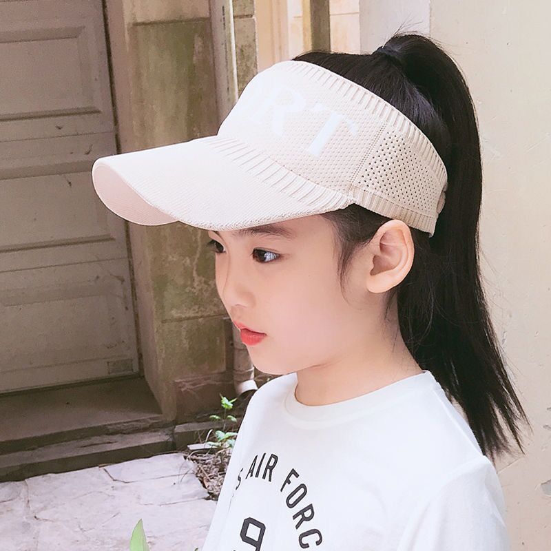 Women's & Men's Topless Hat Sun Protection Peaked Korean Kids' Headwear