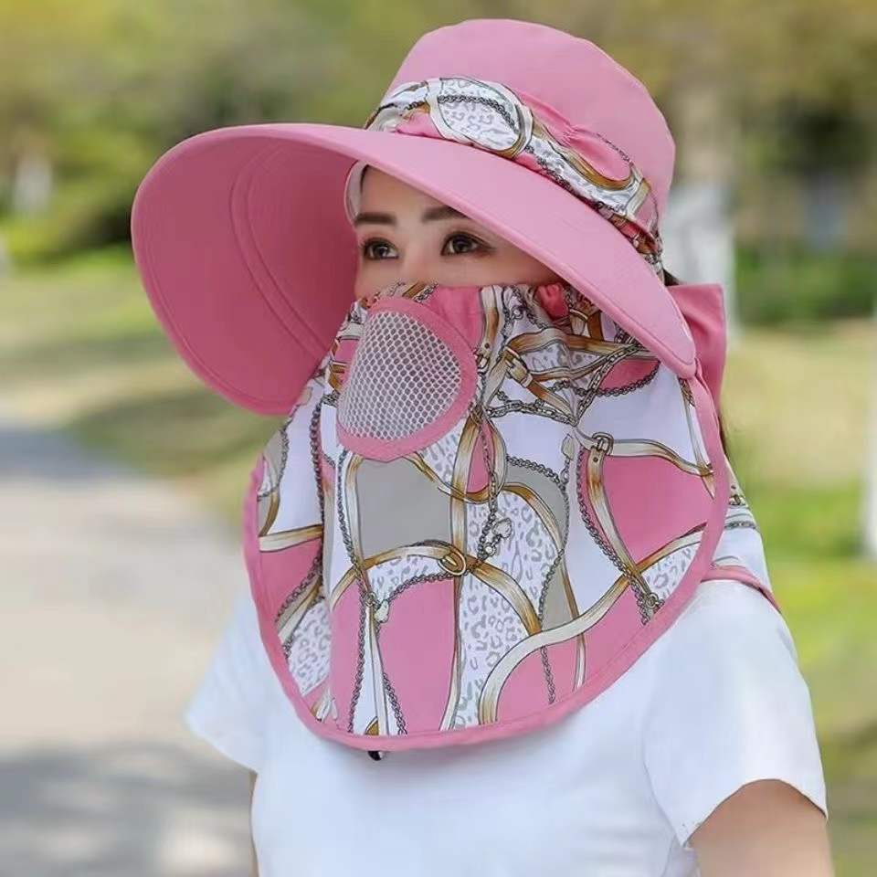 Women's Korean Style Sun Hat Big Brim Protection Shawl Hats & Caps