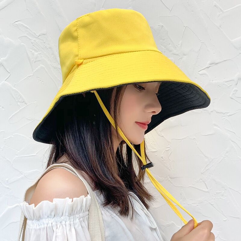 Women's Hat Korean Reversible Fisherman Fashion Simple Hats & Caps