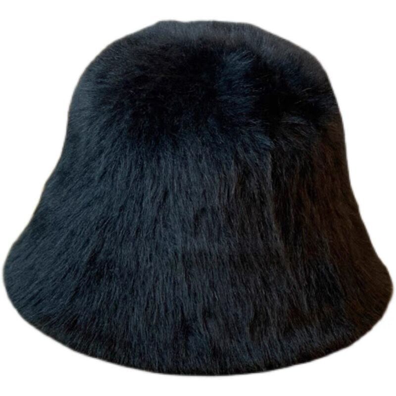 Women's Mink Fur Minority Style Solid Color Hats & Caps