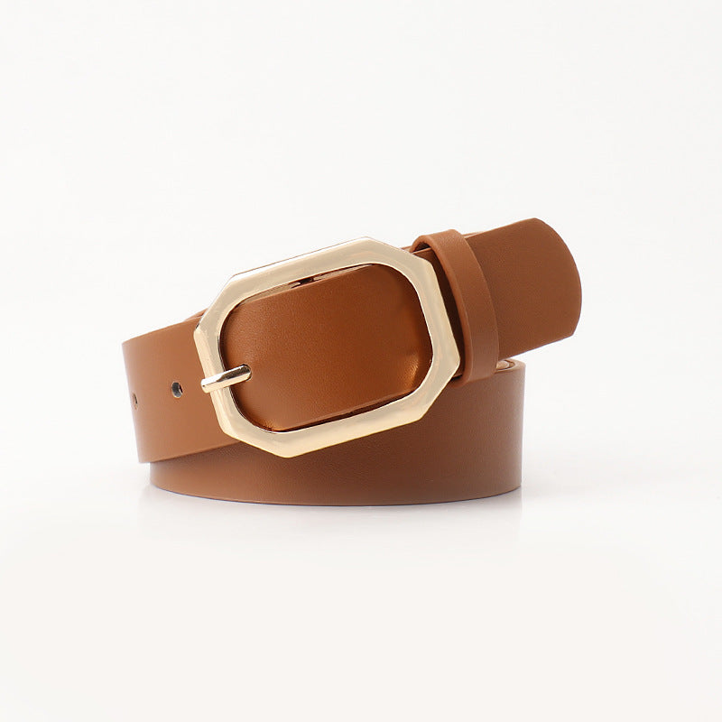 Women's Square Buckle Female Fashion Personality Style Belts