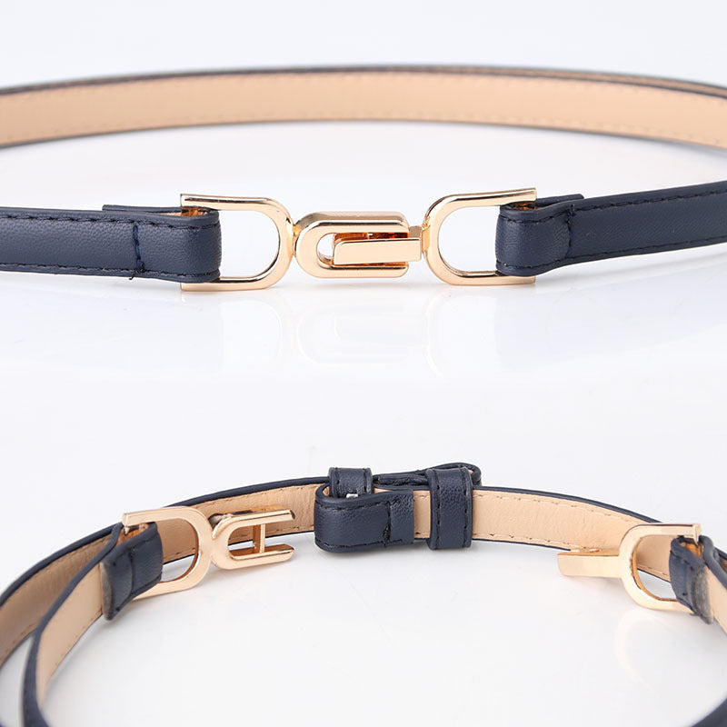 Women's Accessories Pair Of Buckles Adjustable Thin Belts