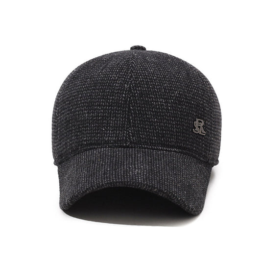 Men's Woolen Baseball Fleece-lined Warm Dad Style Hats & Caps