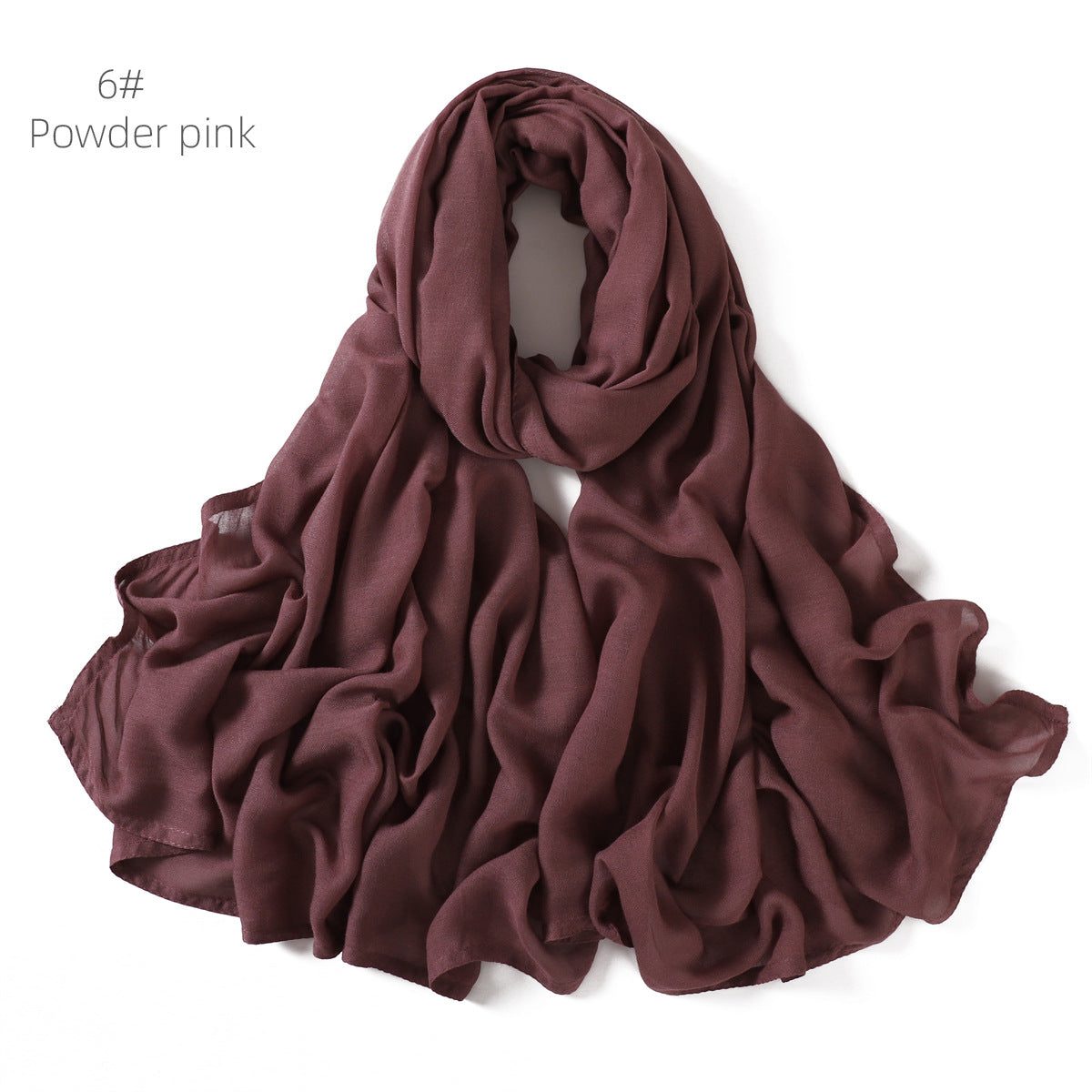 Modal Monochrome Rayon Breathable Shawl Cotton Linen Scarfs