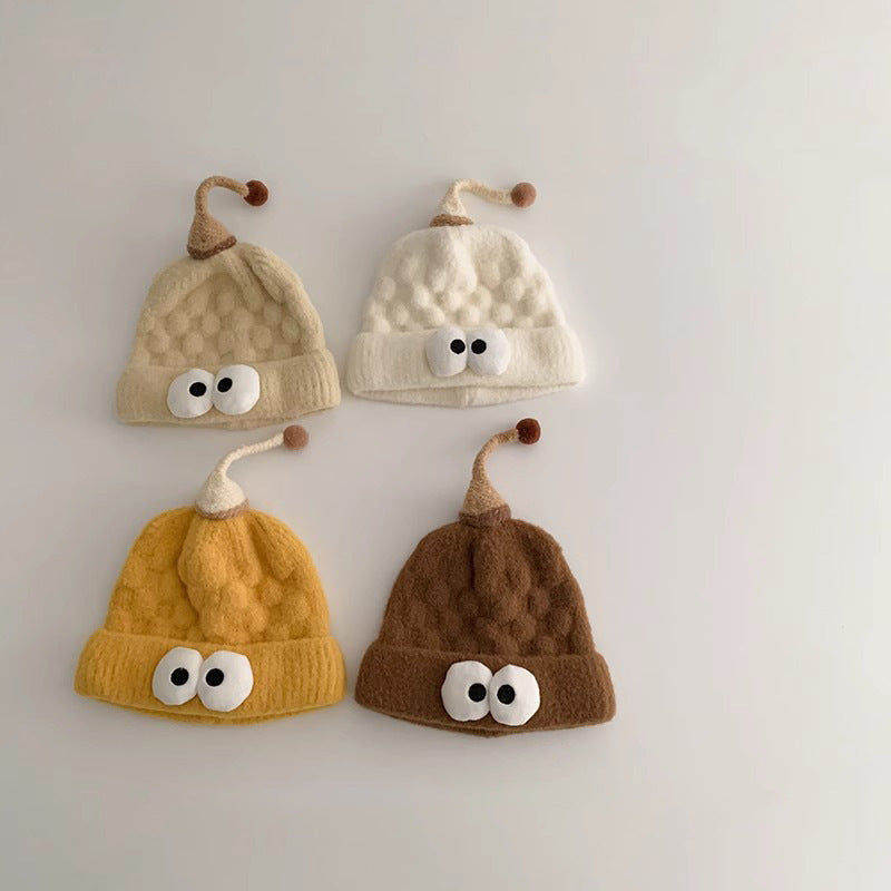 Hat Cute Warm Knitted Boy Woolen Kids' Headwear