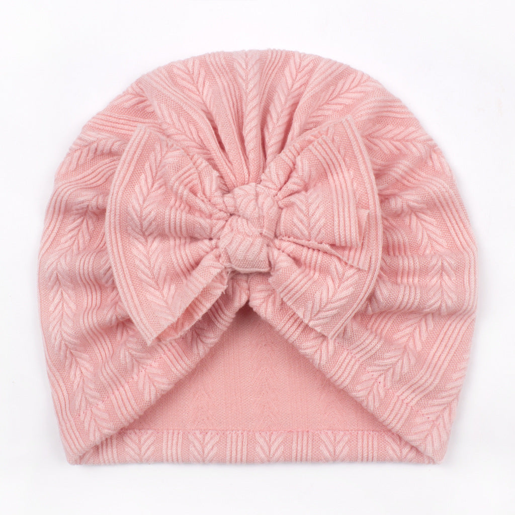 Hat Cute Boy Bow Wheat Beanie Kids' Headwear