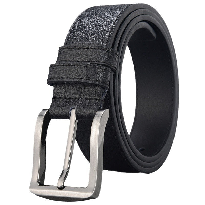 Men's High Quality Good Leather Korean Style Green Belts