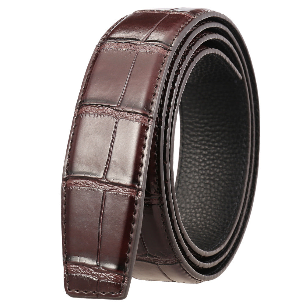 Men's Fashion Commuter Leather Automatic Buckle Belts