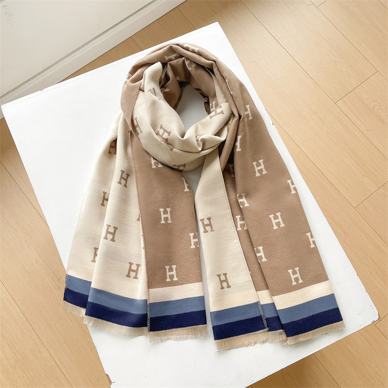 Women's High-grade Warm Shawl Winter Simple Casual Scarfs