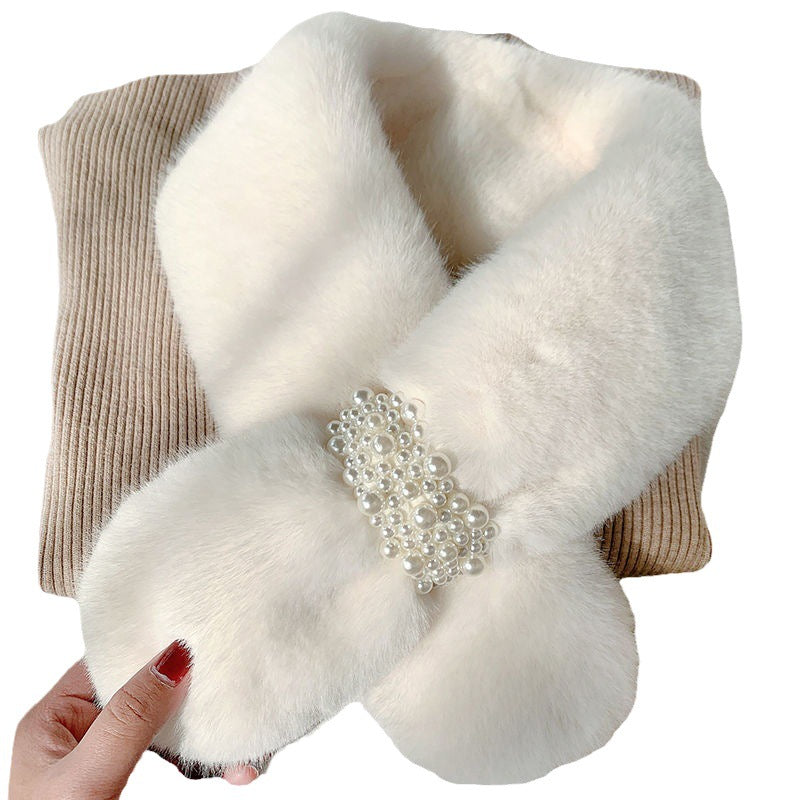 Women's For Imitate Rex Rabbit Fur Thick Scarfs