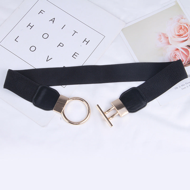 Ladies Decoration Wide Simple Decorations Versatile Matching Dress Belts