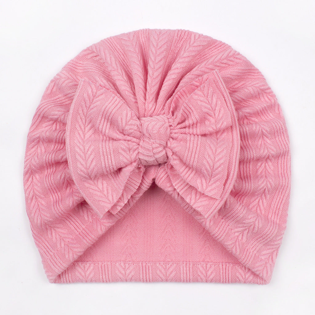 Hat Cute Boy Bow Wheat Beanie Kids' Headwear