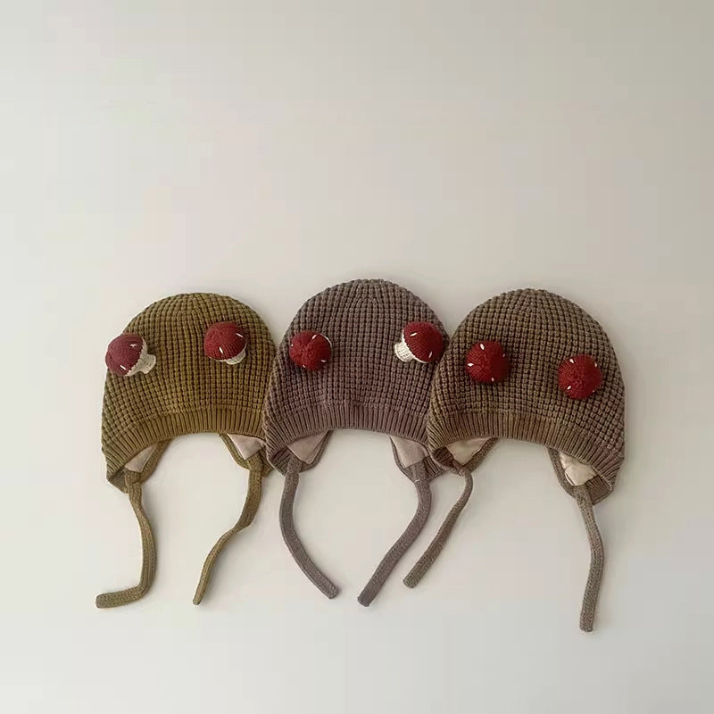 Hat Cute Mushroom Super Handmade Ear Kids' Headwear