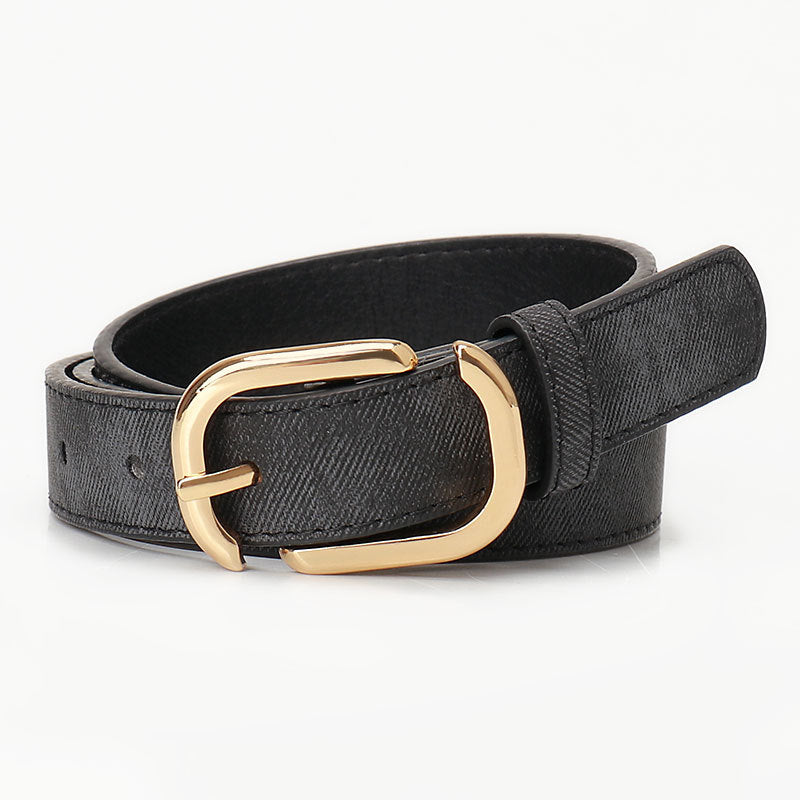 Women's Leather Fashion Jeans Strap Light Luxury Belts