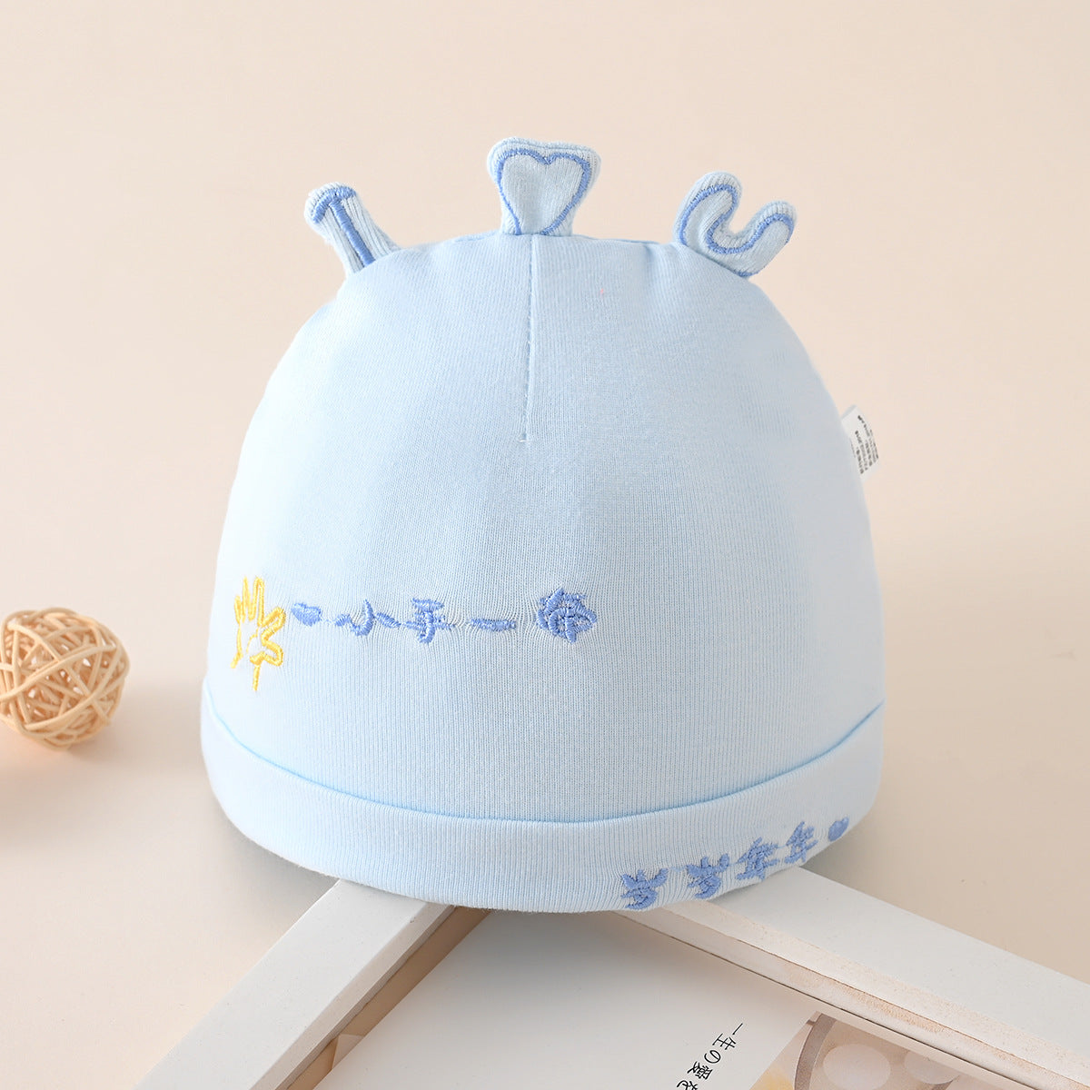 Double Pure Cotton Born Boneless Beanie Kids' Headwear