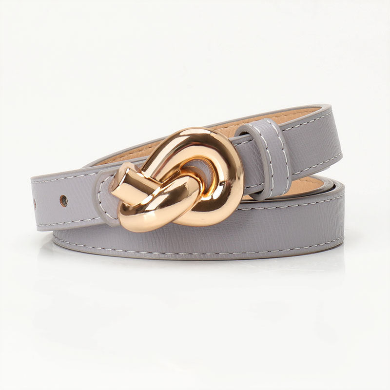 Women's Smooth Buckle Korean Style Simple Decorative Belts