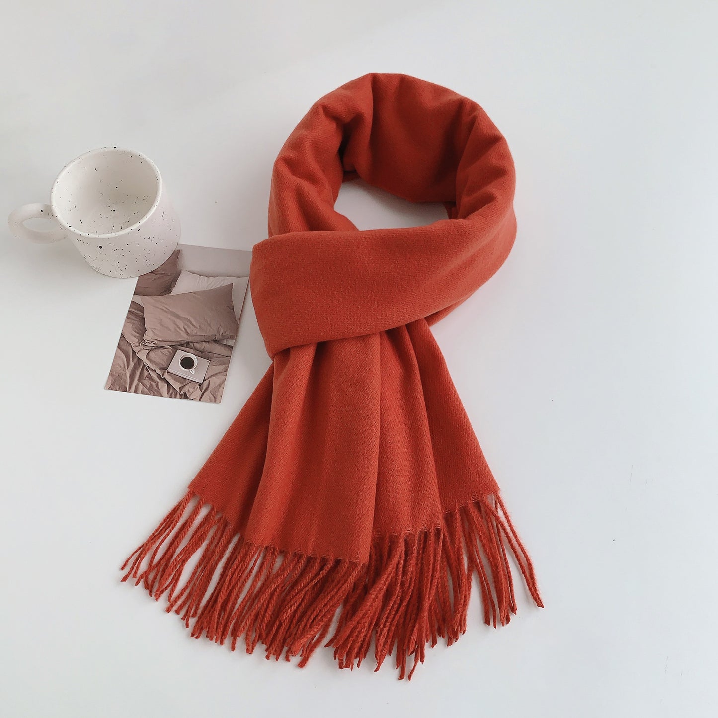 Women's Solid Color Korean Stylish Simple Versatile Scarfs