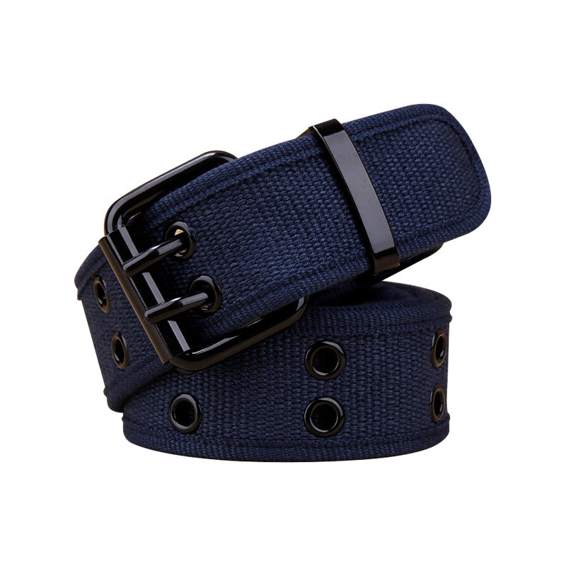 Women's & Men's Canvas Square Buckle Korean Fashion Personalized Belts