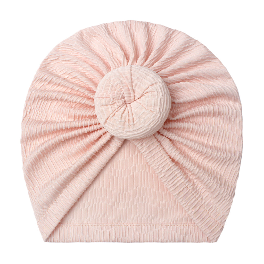 Donut Hat Comfortable Striped Solid Color Kids' Headwear