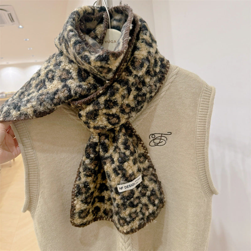 Women's Print Small Curls Fashion Warm Good Scarfs