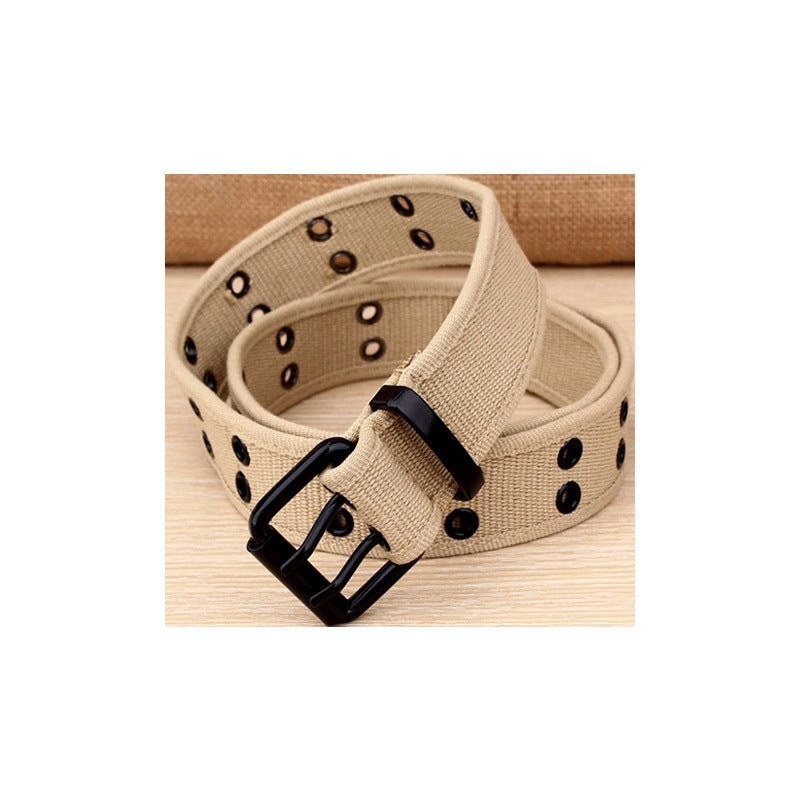 Women's & Men's Canvas Square Buckle Korean Fashion Personalized Belts