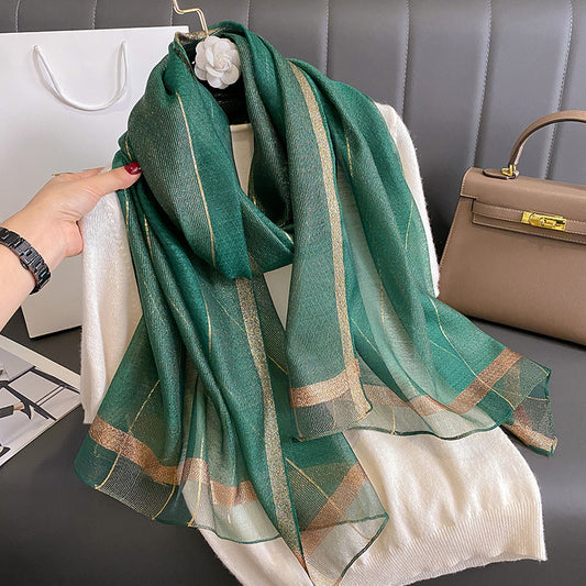 Women's Fashionable Elegant Winter Striped Retro Shawl Scarfs