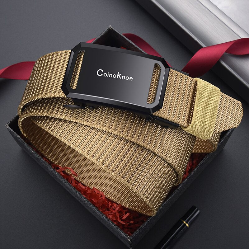 Men's Buckle Canvas Imitation Nylon Outdoor Leisure Belts