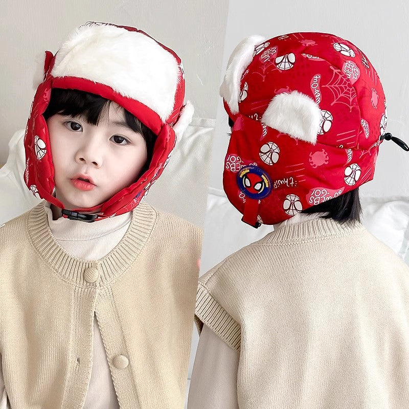 Women's & Men's Hat Cartoon Keep Warm Fleece-lined Windproof Kids' Headwear