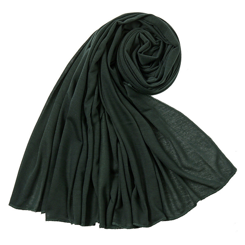 Women's Monochrome Jersey Toe High Quality Mercerized Scarfs