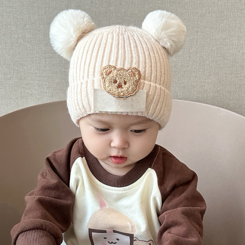 Winter Korean Style Boys Plush Bonnet Kids' Headwear