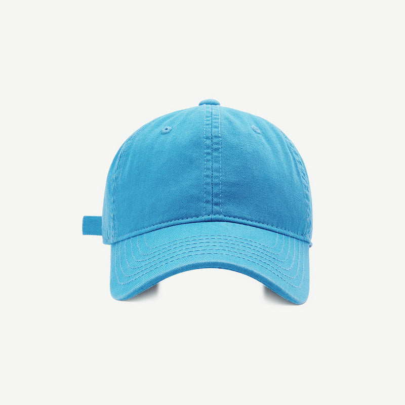 Solid Color Baseball Female Casual Soft Top Hats & Caps