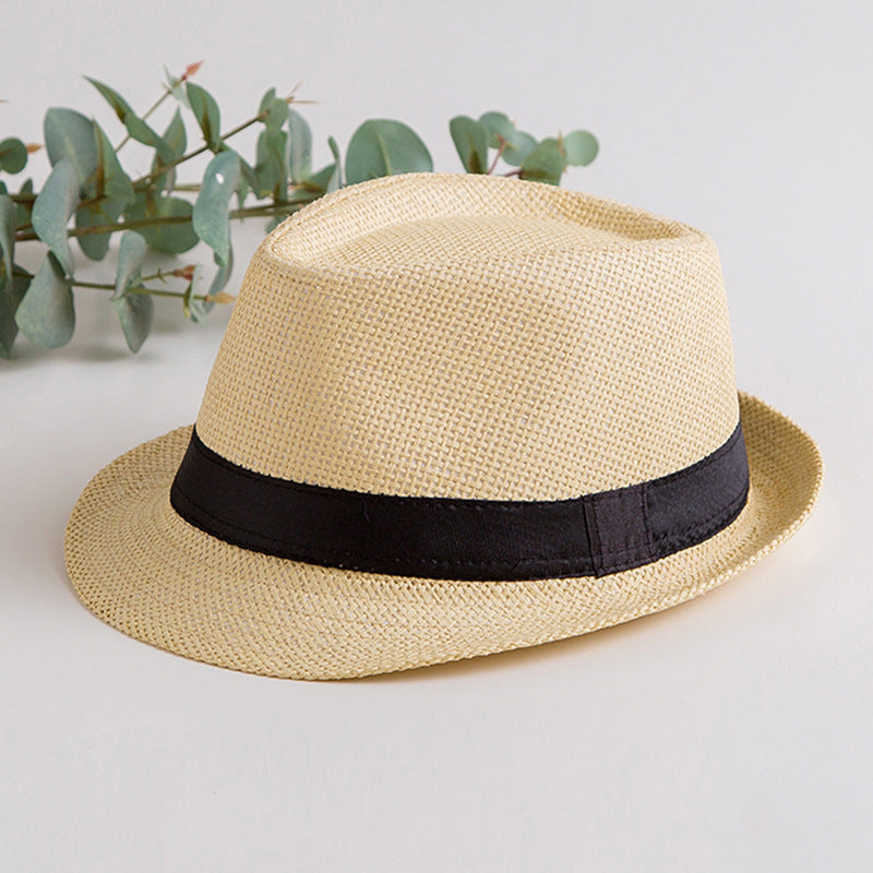 Women's & Men's Straw Hat Summer Sun British Style Hats & Caps