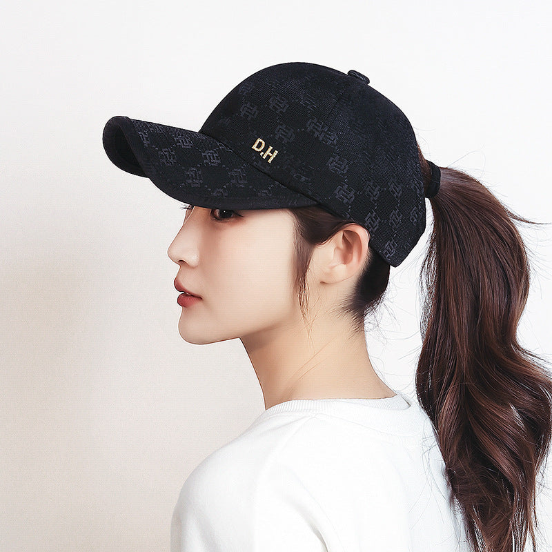 Women's Tie High Horse Tail Baseball Fashion Hats & Caps