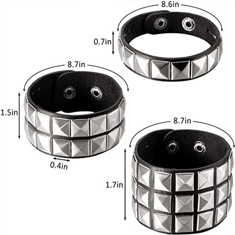 Rivet Unisex Square Beads Fashion Casual Belts