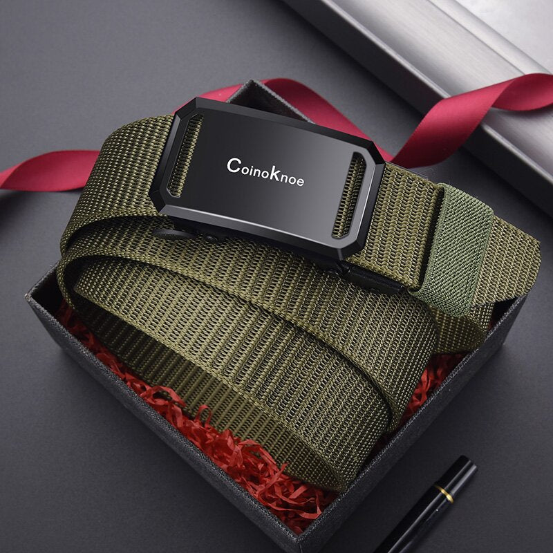 Men's Buckle Canvas Imitation Nylon Outdoor Leisure Belts